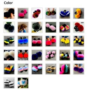 Faux fur slides !